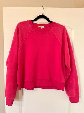 Z Supply Vibrant Pink Crewneck Sweatshirt